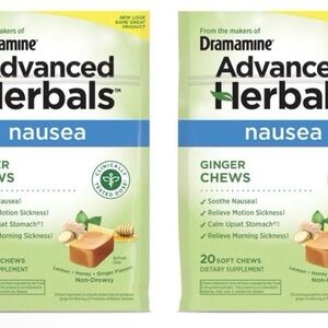 2 packs Advanced Herbals Ginger Chews - Green